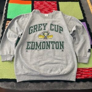 Vintage 1997 Starter crewneck sweater Edmonton Grey Cup Mens Medium